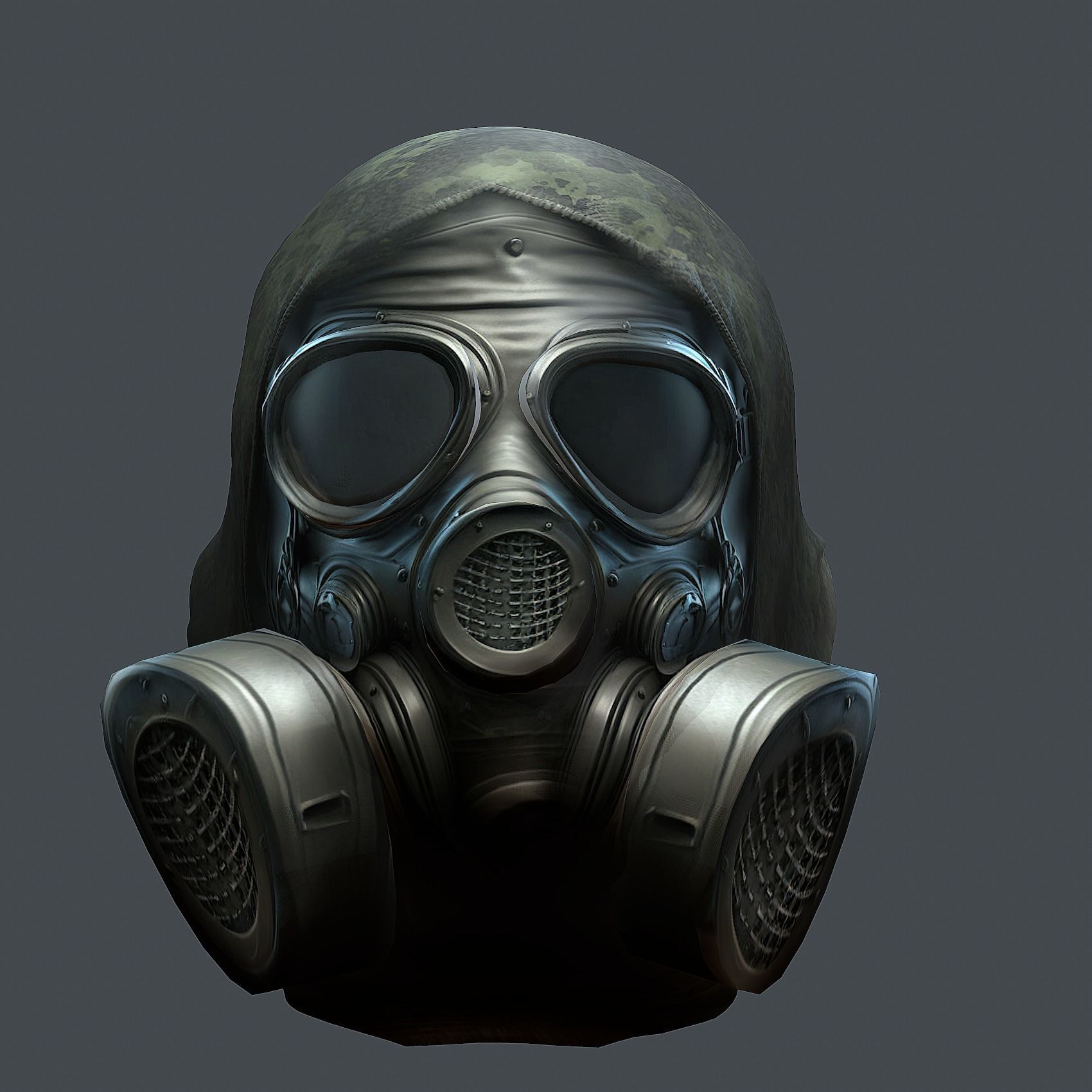 Helmet 3d model military combat Military scifi Low-poly 3D model Low-poly 3D model_4