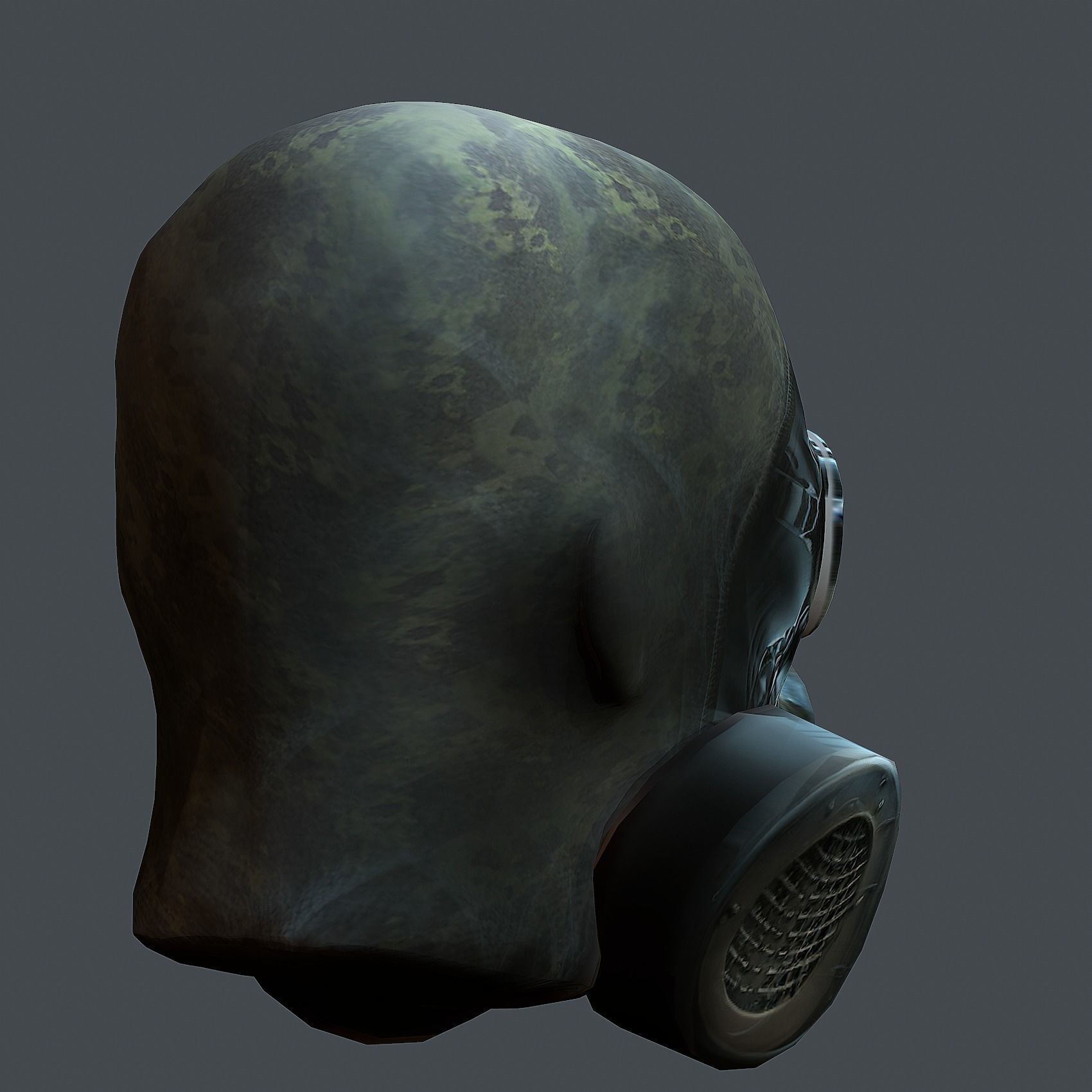 Helmet 3d model military combat Military scifi Low-poly 3D model Low-poly 3D model_6