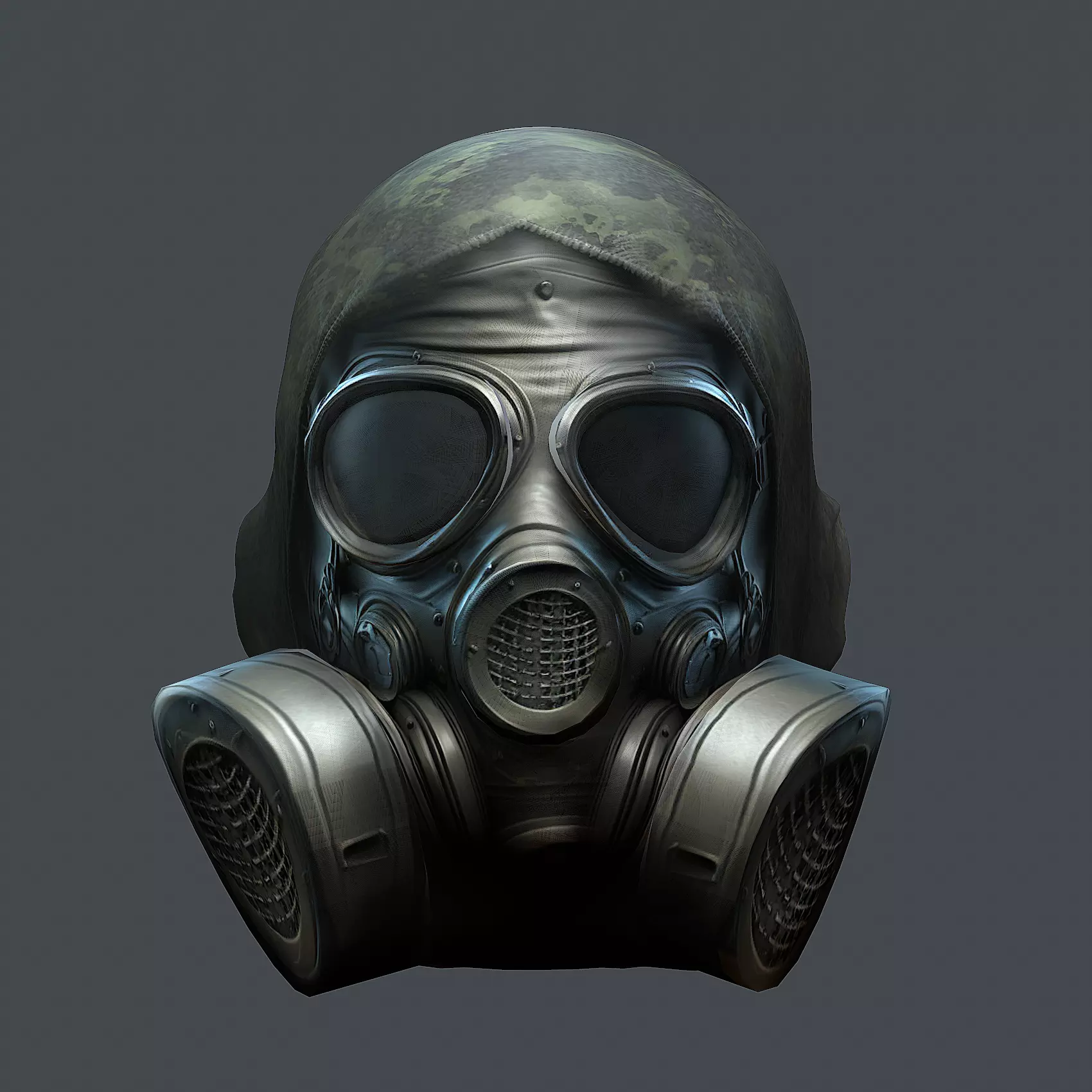 Helmet 3d model military combat Military scifi Low-poly 3D model Low-poly 3D model_0