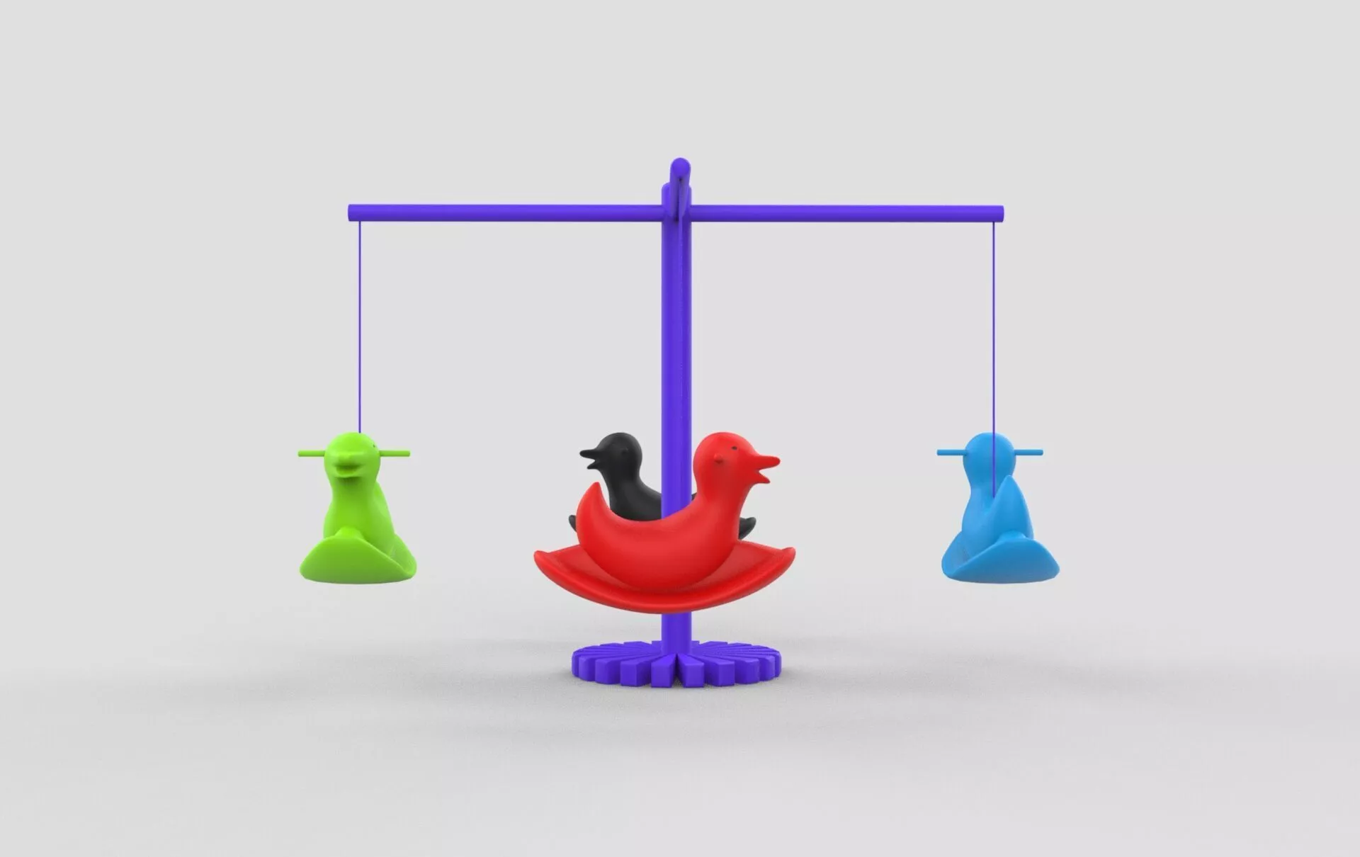 lullaby duck rollar Free low-poly 3D model