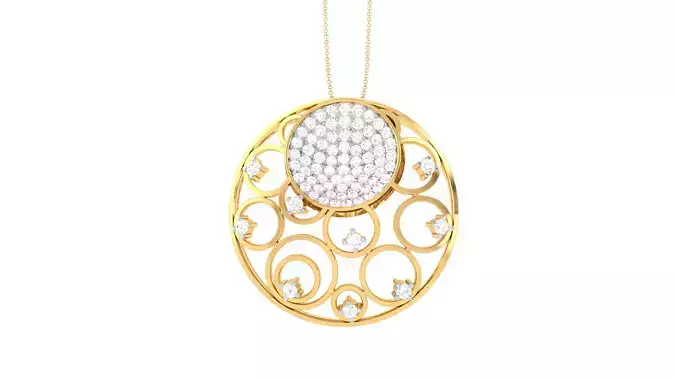 Women Pendant 3dm STL OBJ FBX Renders Details