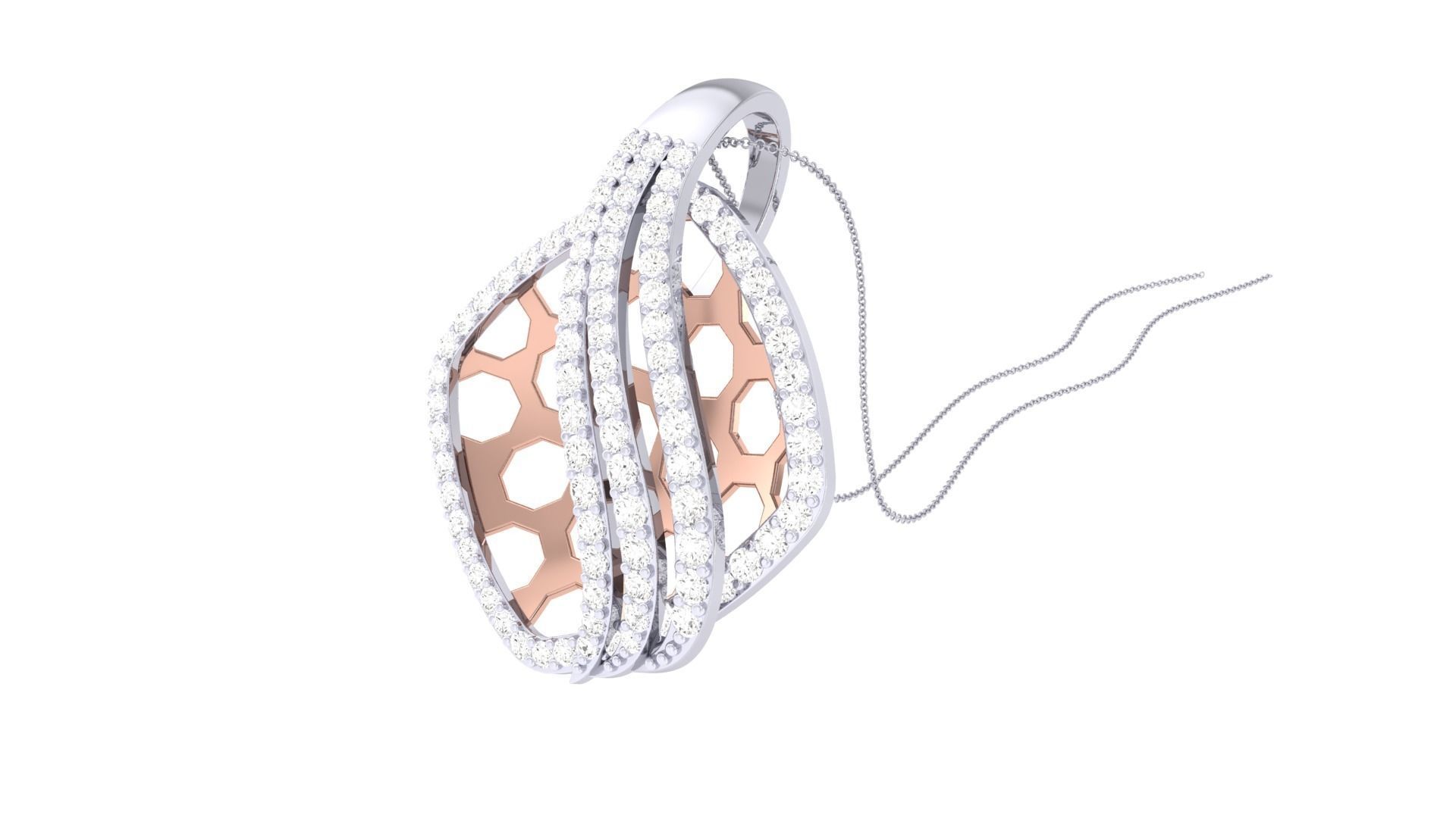 Women Pendant 3dm STL OBJ FBX Renders Details 3D print model_1