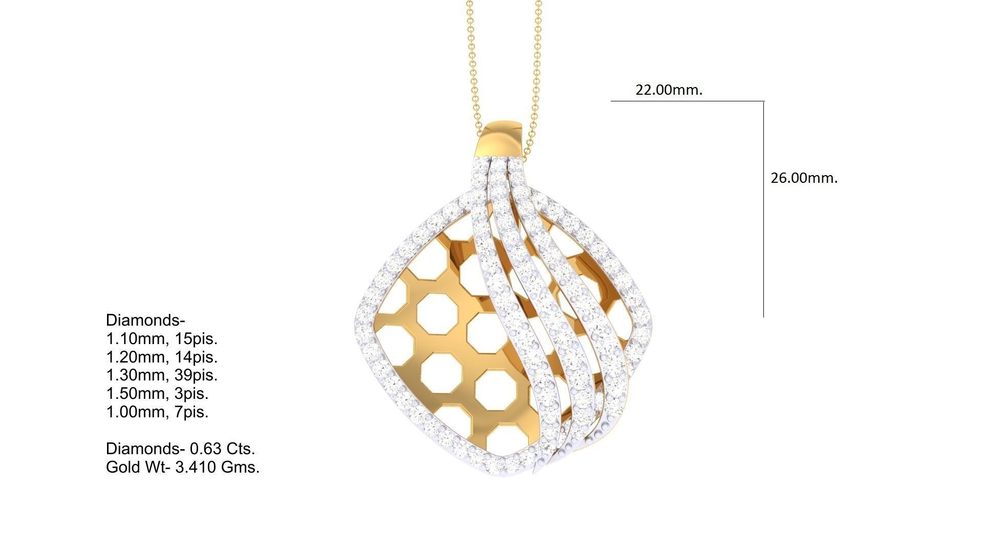 Women Pendant 3dm STL OBJ FBX Renders Details 3D print model_3