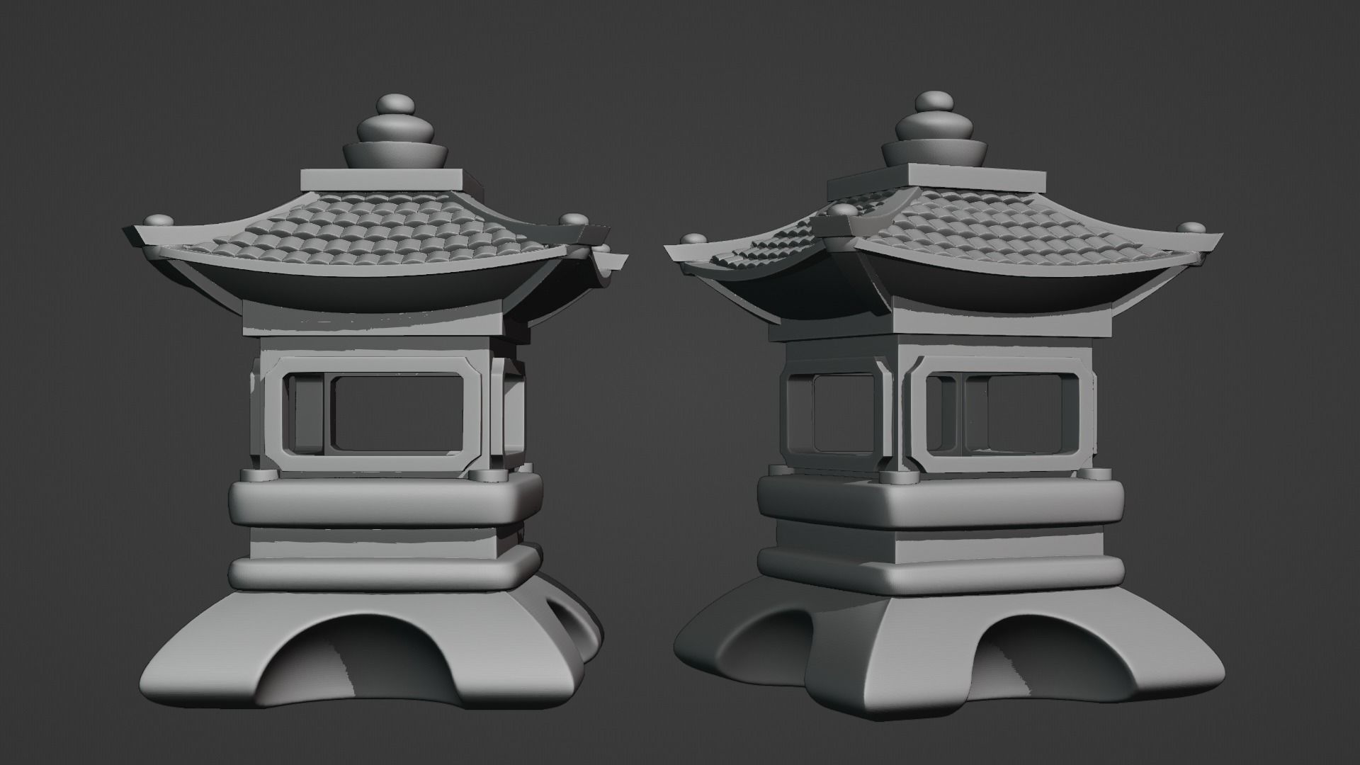 Pagoda Garden Ornament 3D print model_4