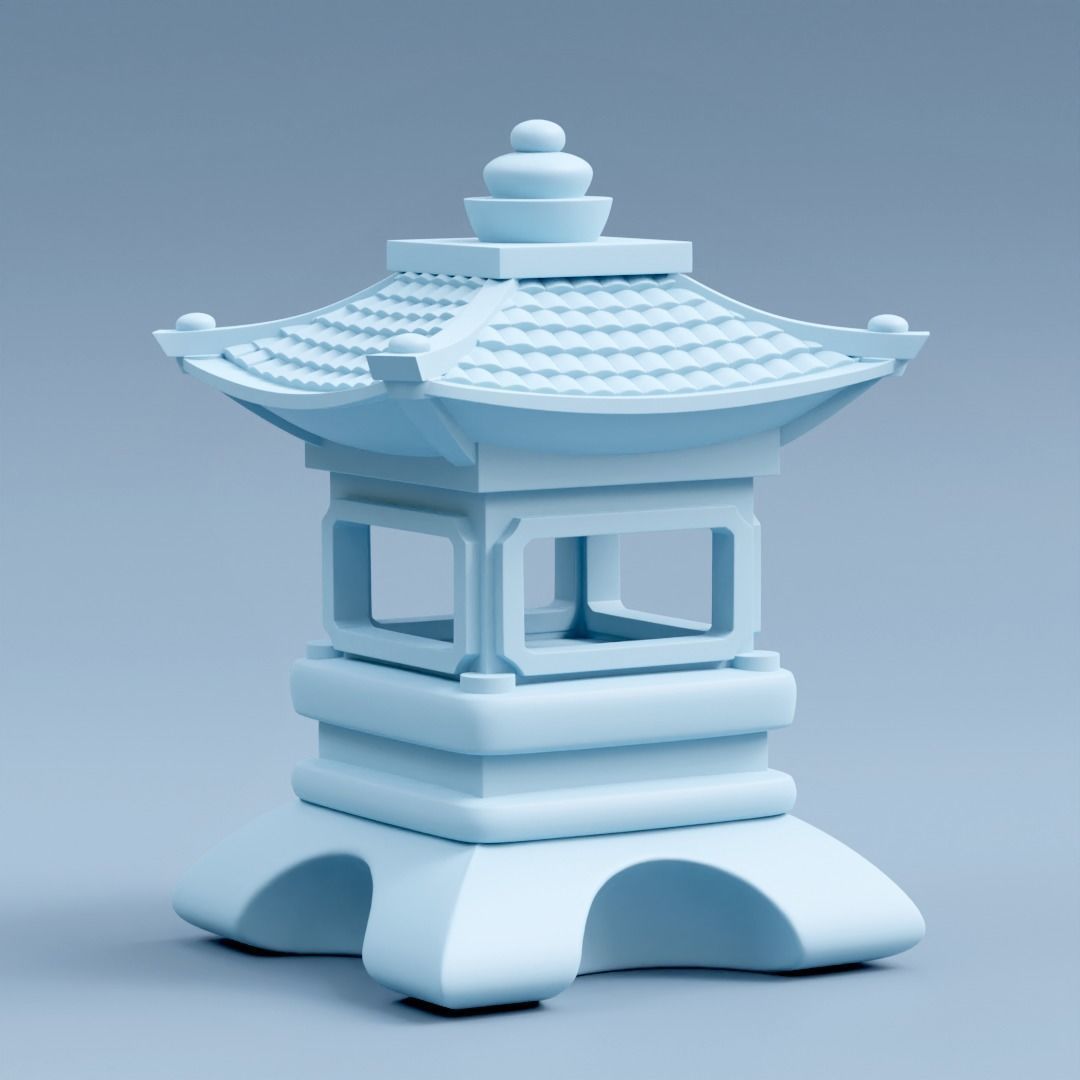Pagoda Garden Ornament 3D print model_1