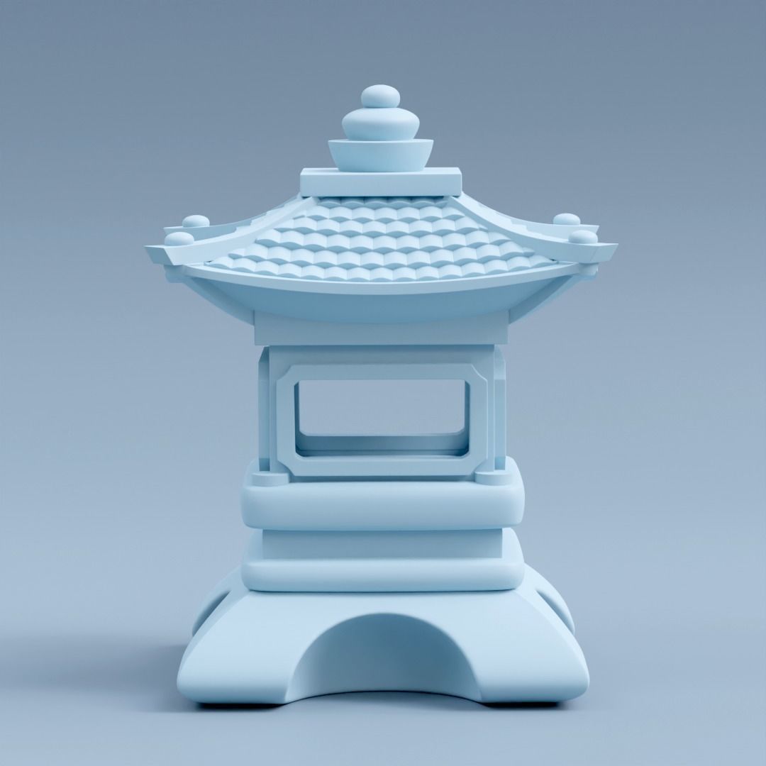 Pagoda Garden Ornament 3D print model_2
