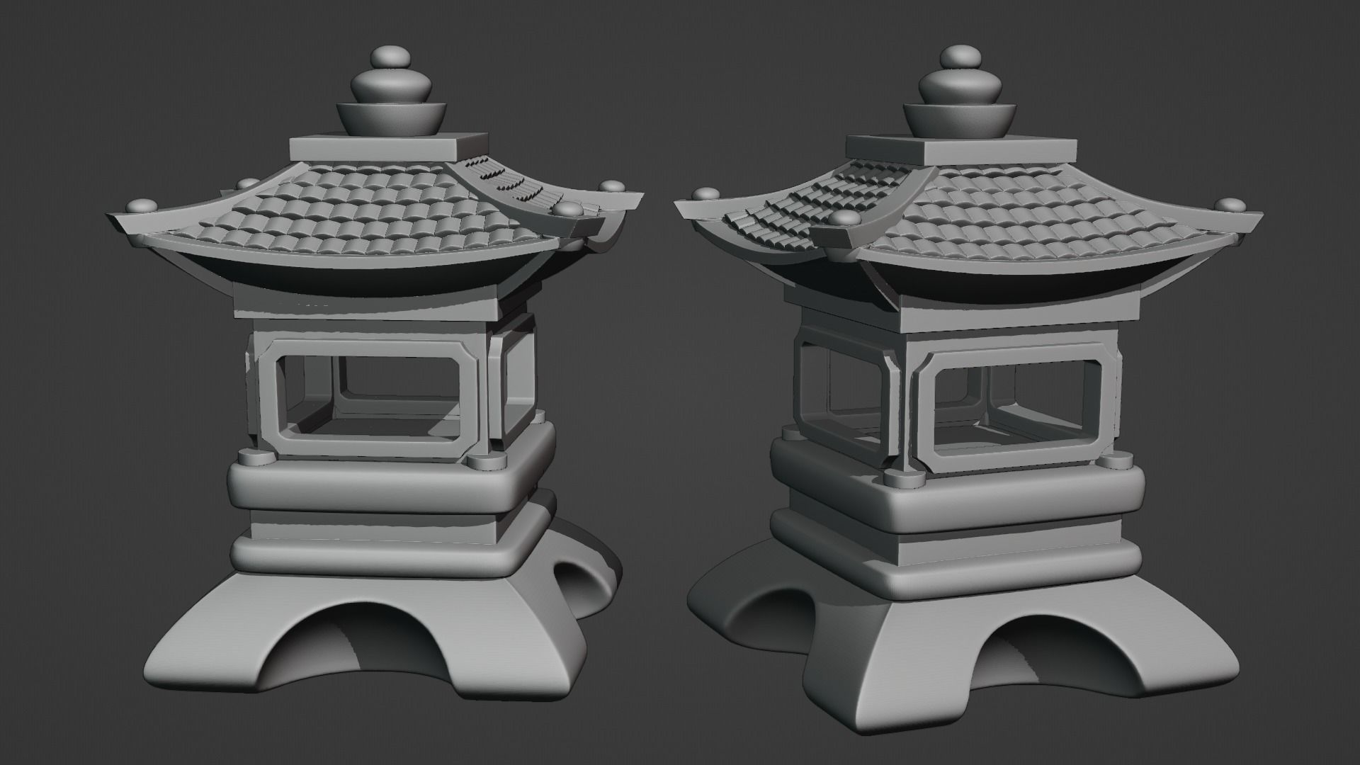 Pagoda Garden Ornament 3D print model_3