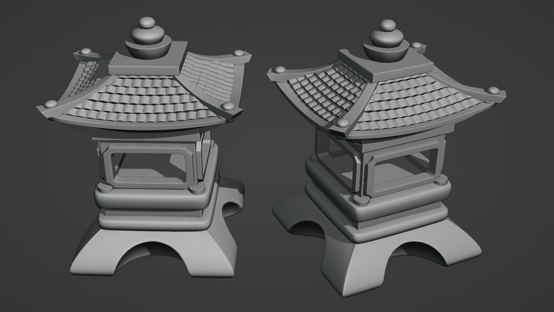 Pagoda Garden Ornament 3D print model_5