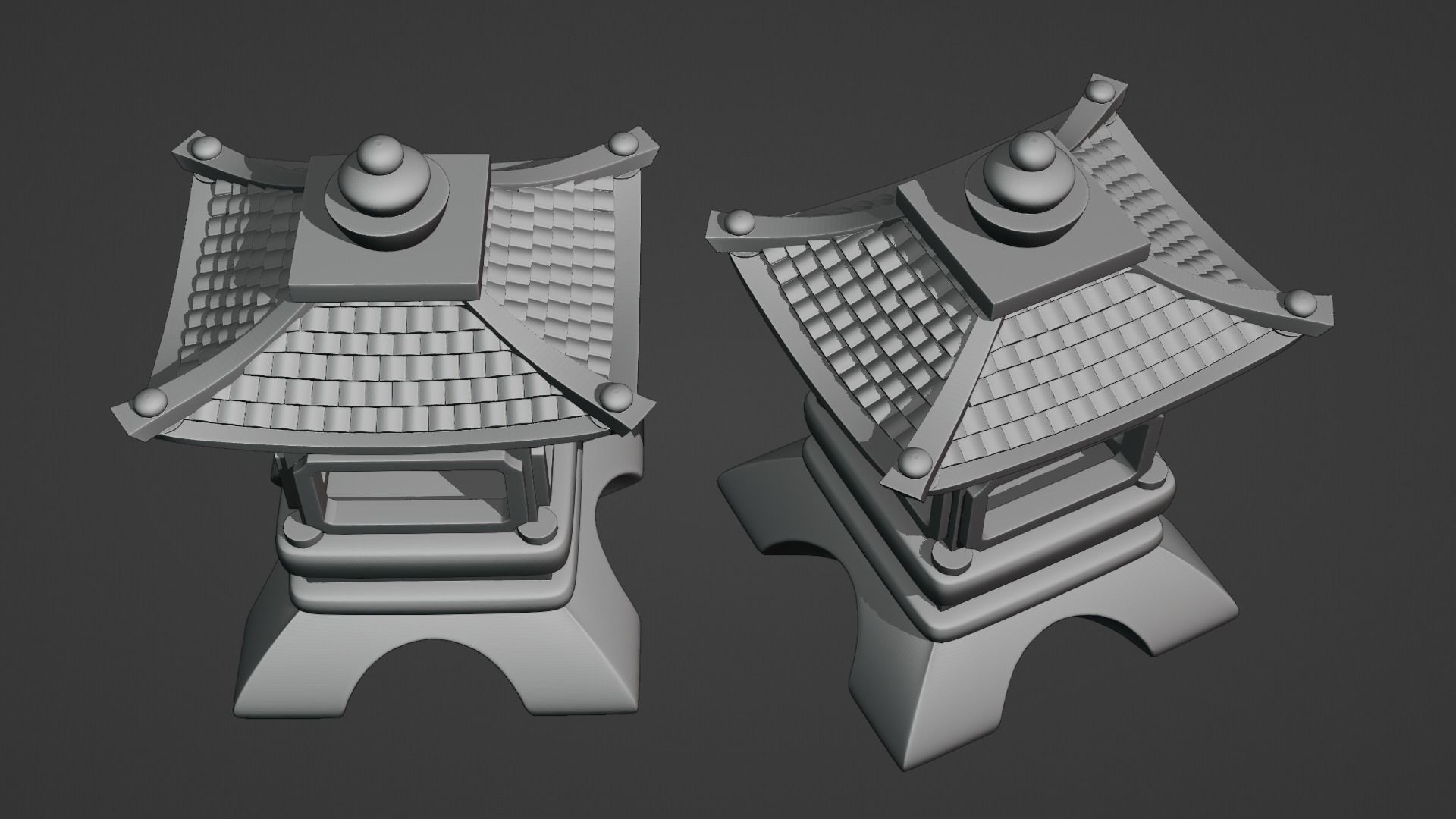 Pagoda Garden Ornament 3D print model_6