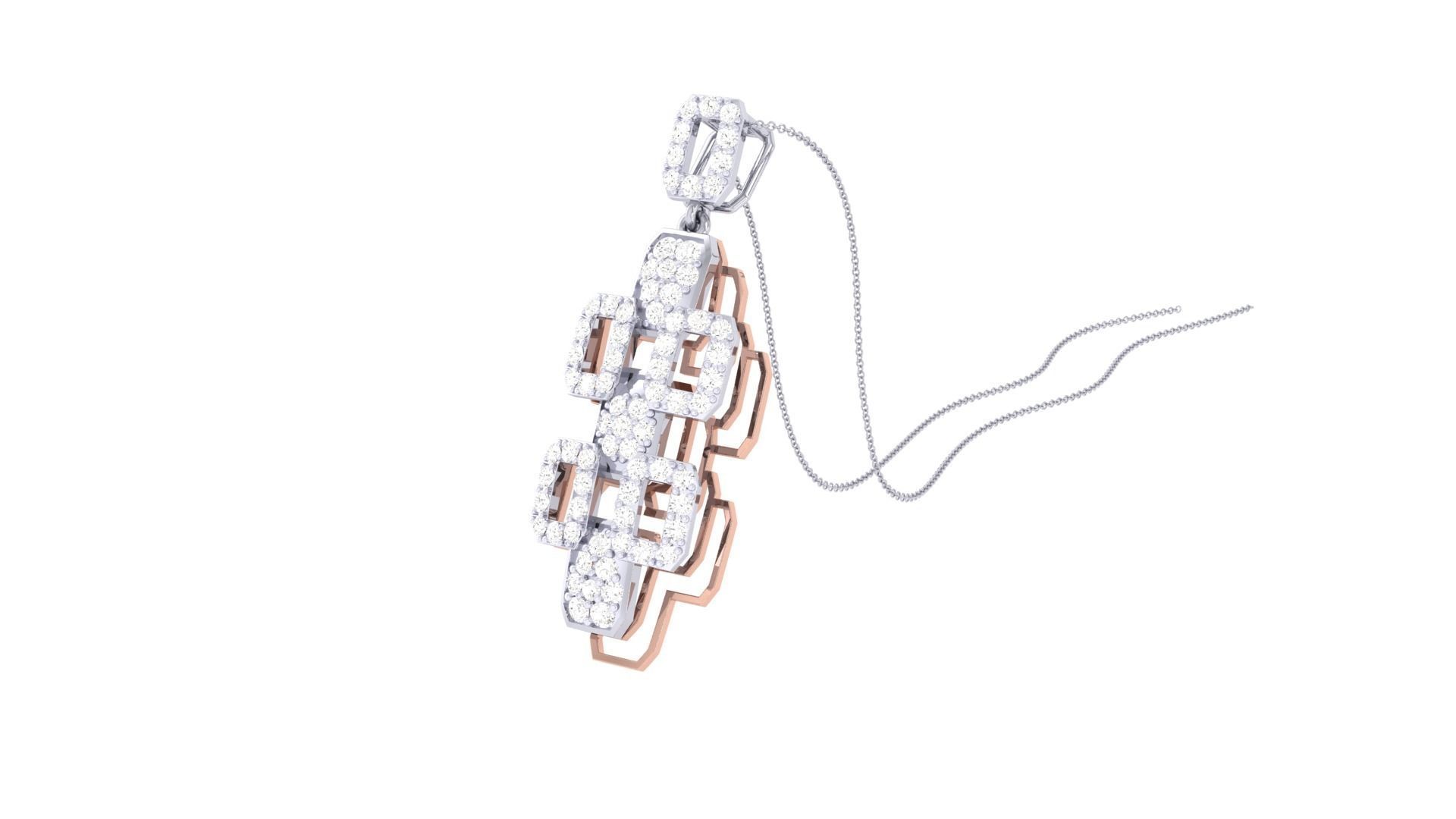 Women Pendant 3dm STL OBJ FBX Renders Details 3D print model_1