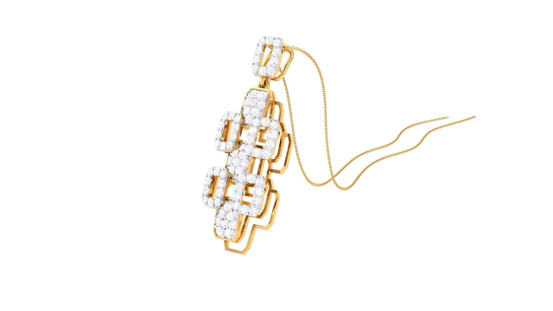 Women Pendant 3dm STL OBJ FBX Renders Details 3D print model_2