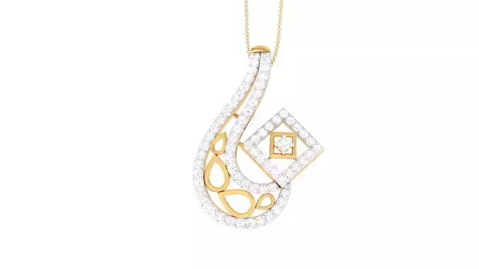 Women Pendant 3dm STL OBJ FBX Renders Details