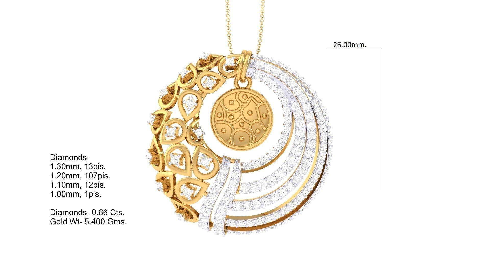 Women Pendant 3dm STL OBJ FBX Renders Details 3D print model_3