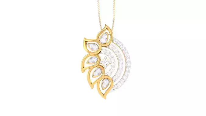 Women Pendant 3dm STL OBJ FBX Renders Details