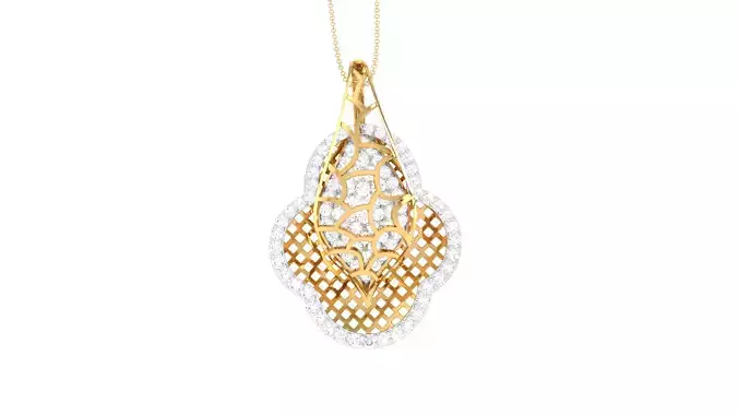 Women Pendant 3dm STL OBJ FBX Renders Details