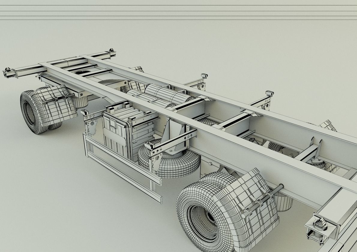 container trailer 580 3D model_2