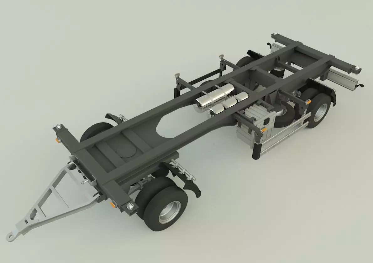 container trailer 580 3D model_0