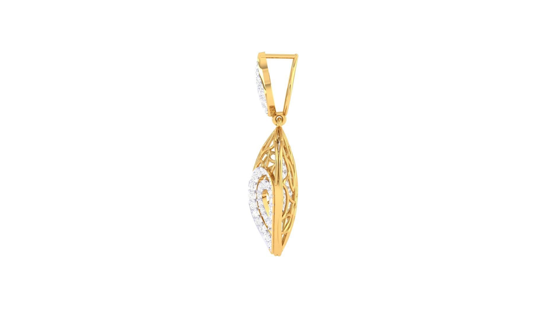 Women Pendant 3dm STL OBJ FBX Renders Details 3D print model_4