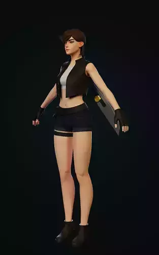 Female Character Reworked PBR  Game Ready