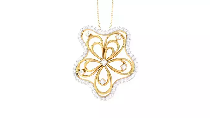 Women Pendant 3dm STL OBJ FBX Renders Details