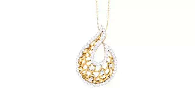 Women Pendant 3dm STL OBJ FBX Renders Details