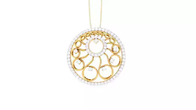 Women Pendant 3dm STL OBJ FBX Renders Details