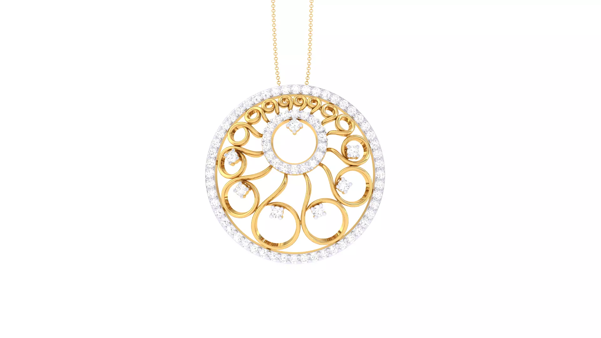 Women Pendant 3dm STL OBJ FBX Renders Details 3D print model_0