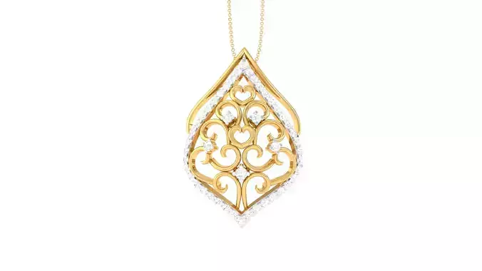 Women Pendant 3dm STL OBJ FBX Renders Details