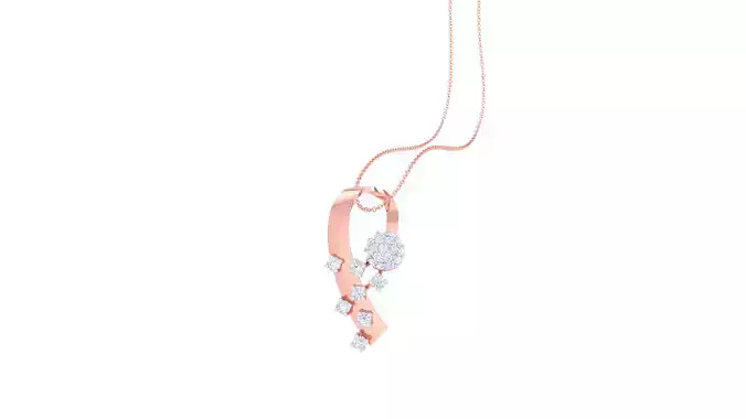 Women Pendant 3dm STL OBJ FBX Renders Details