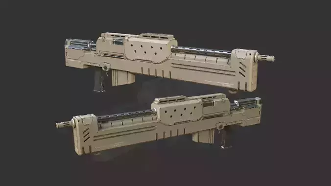 Gun Rifle Sci Fi ready for Games