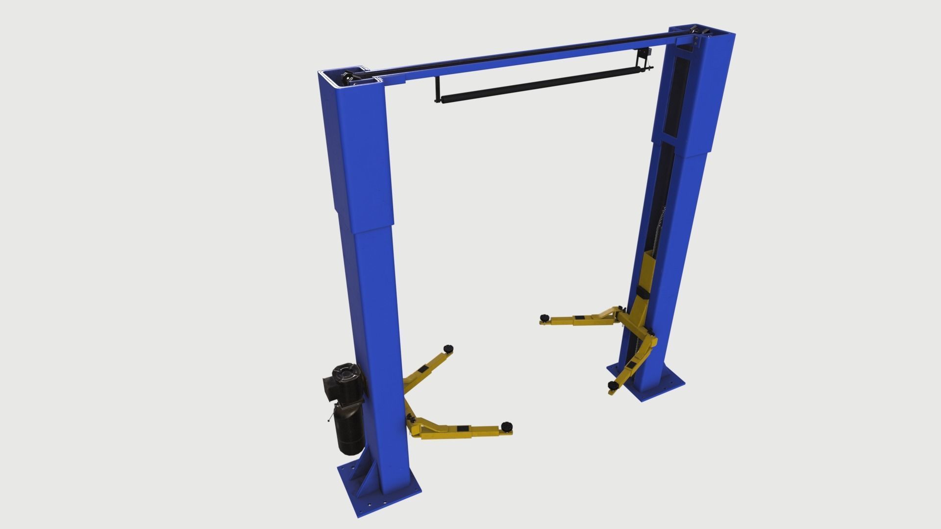Car Lift Low-poly 3D model_4