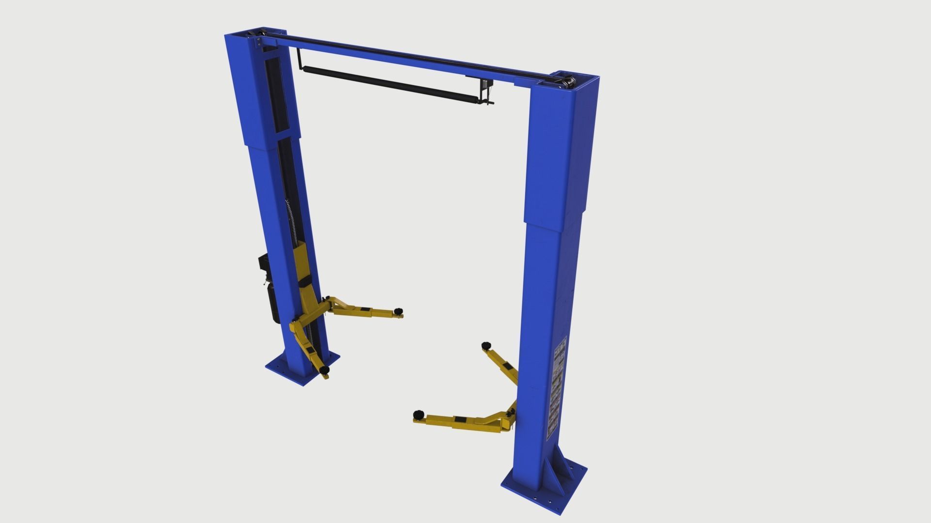 Car Lift Low-poly 3D model_3