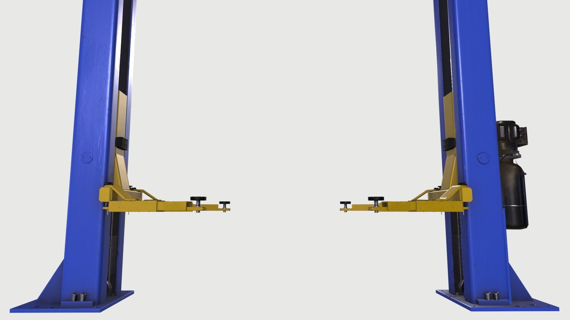 Car Lift Low-poly 3D model_7