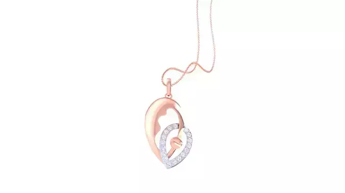 Women Pendant 3dm STL OBJ FBX Renders Details