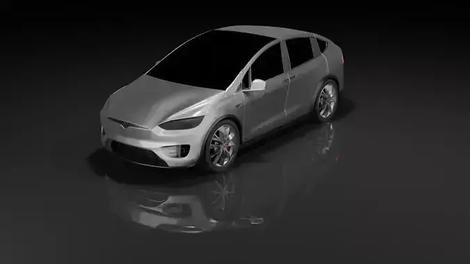 TESLA MODEL X silver