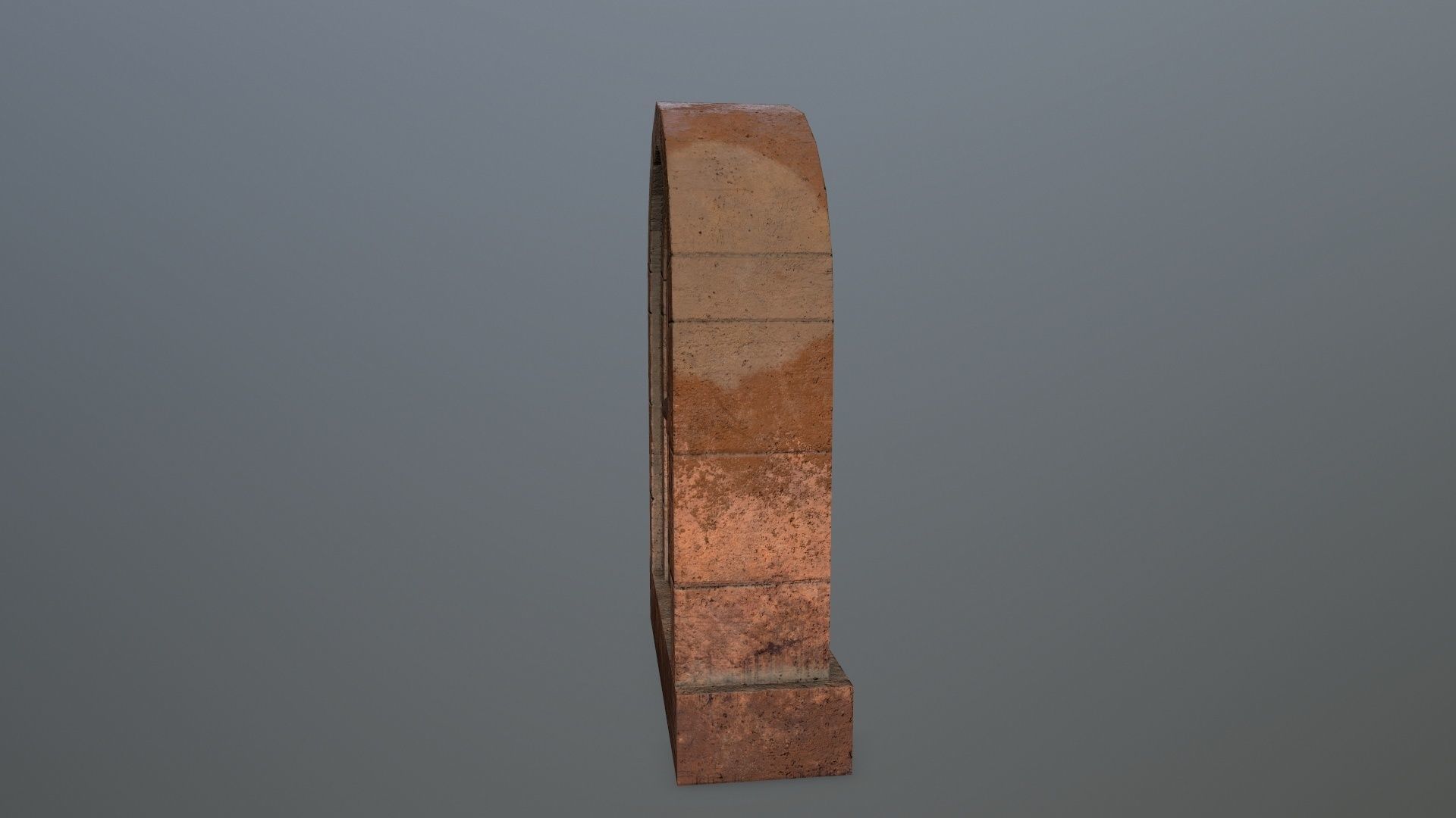 Medieval  Door Low-poly 3D model_3