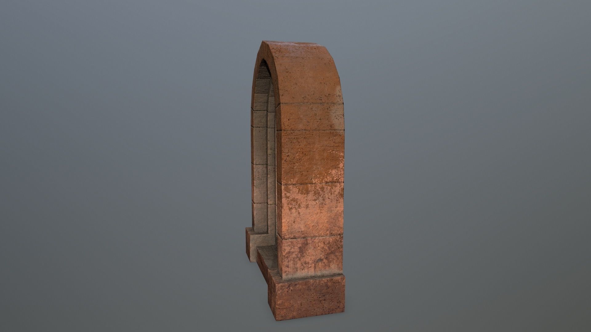 Medieval  Door Low-poly 3D model_8