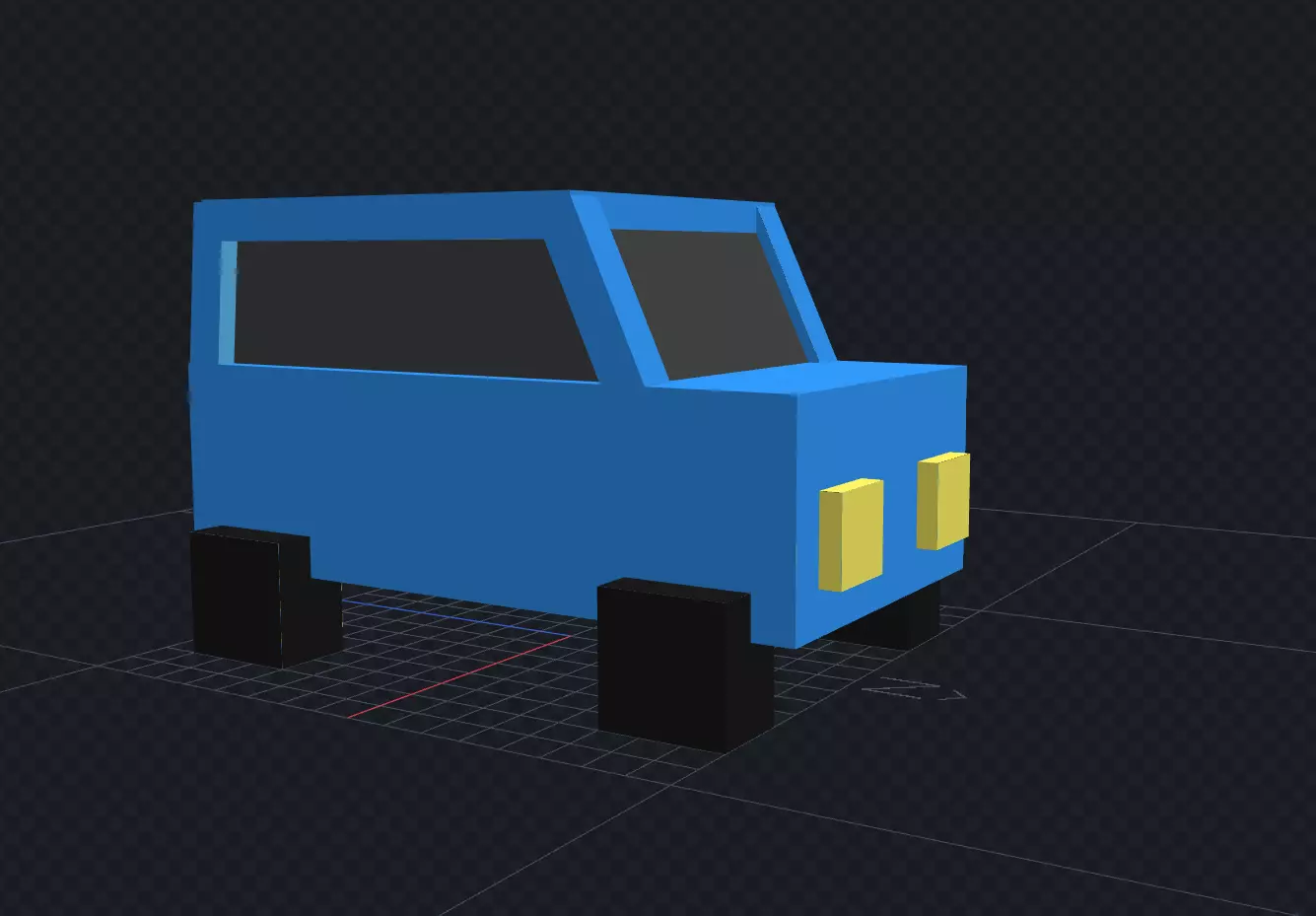 Low Poly Car Free low-poly 3D model_0