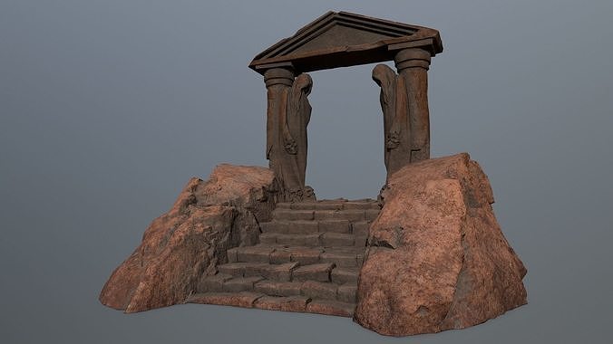 Souls  Gate Low-poly 3D model