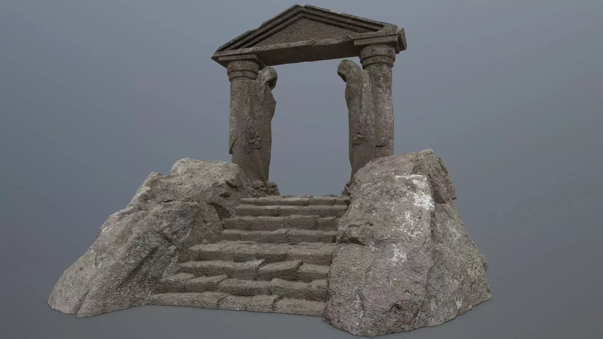 Souls Gate Low-poly 3D model