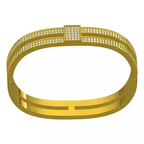 Unique Two Line Diamond Bracelet