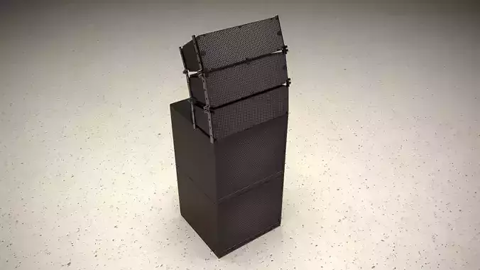 Concert Sound System Line Array 3D model