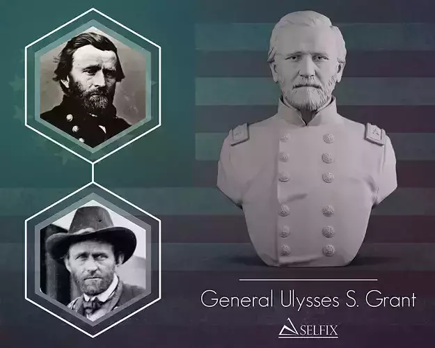 General Ulysses S Grant sculpture 3D print model