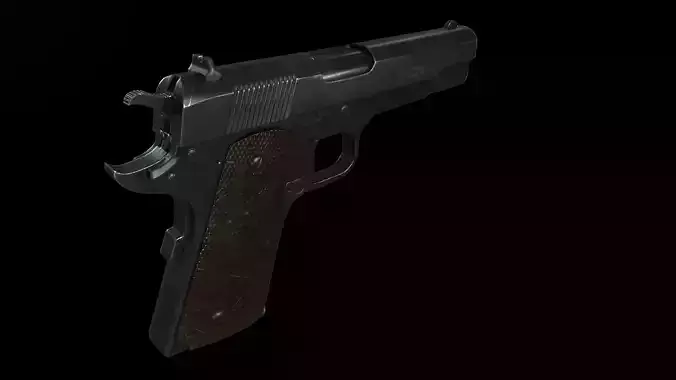 Colt 1911 low Poly PBR