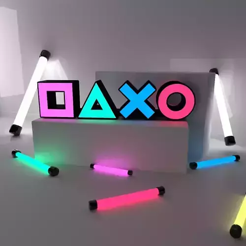 Playstation Icons Light Decorative Game