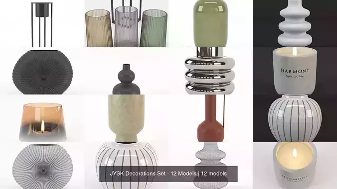 JYSK Decorations Set - 12 Models