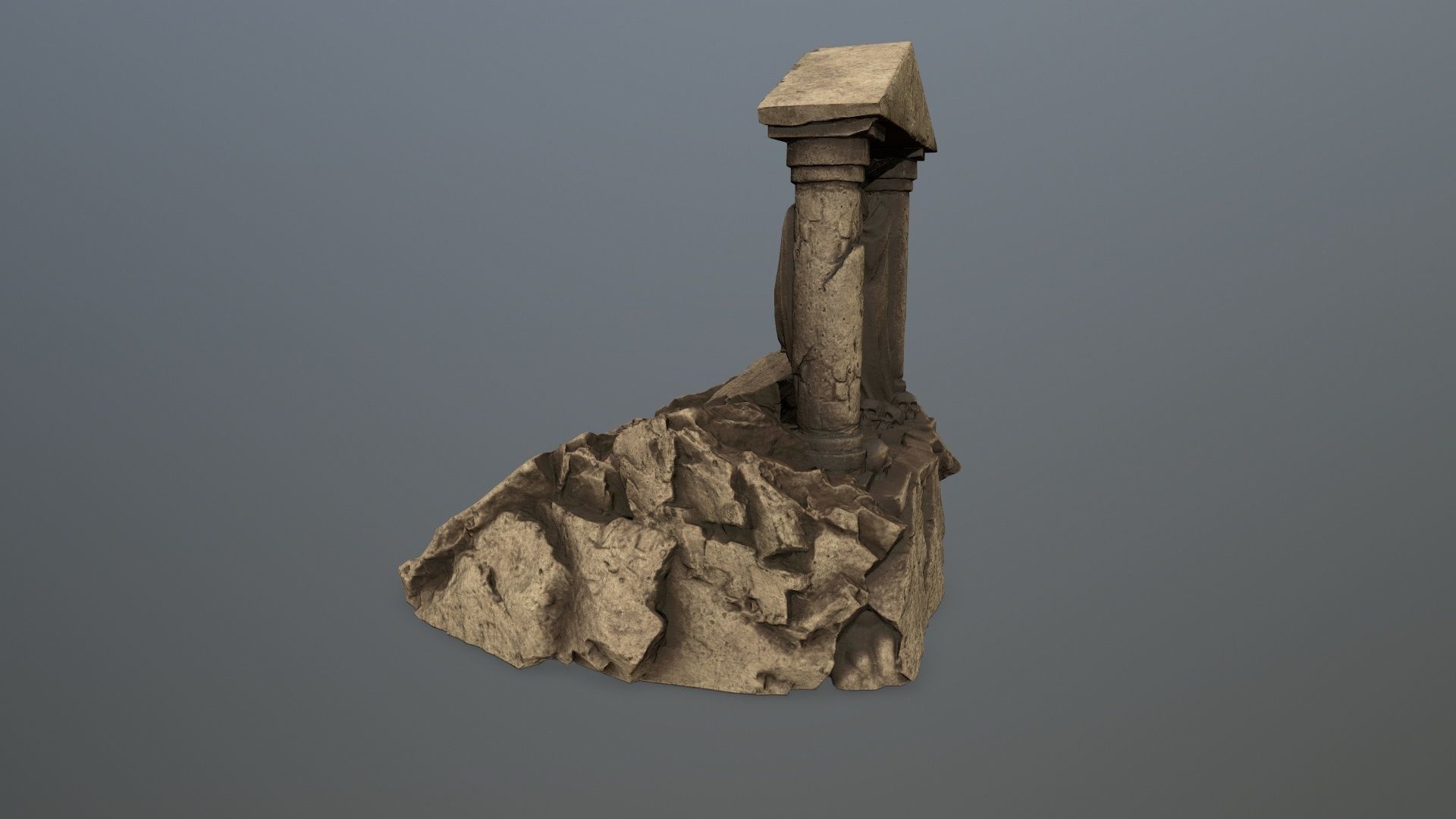 Souls Gate Low-poly 3D model_7