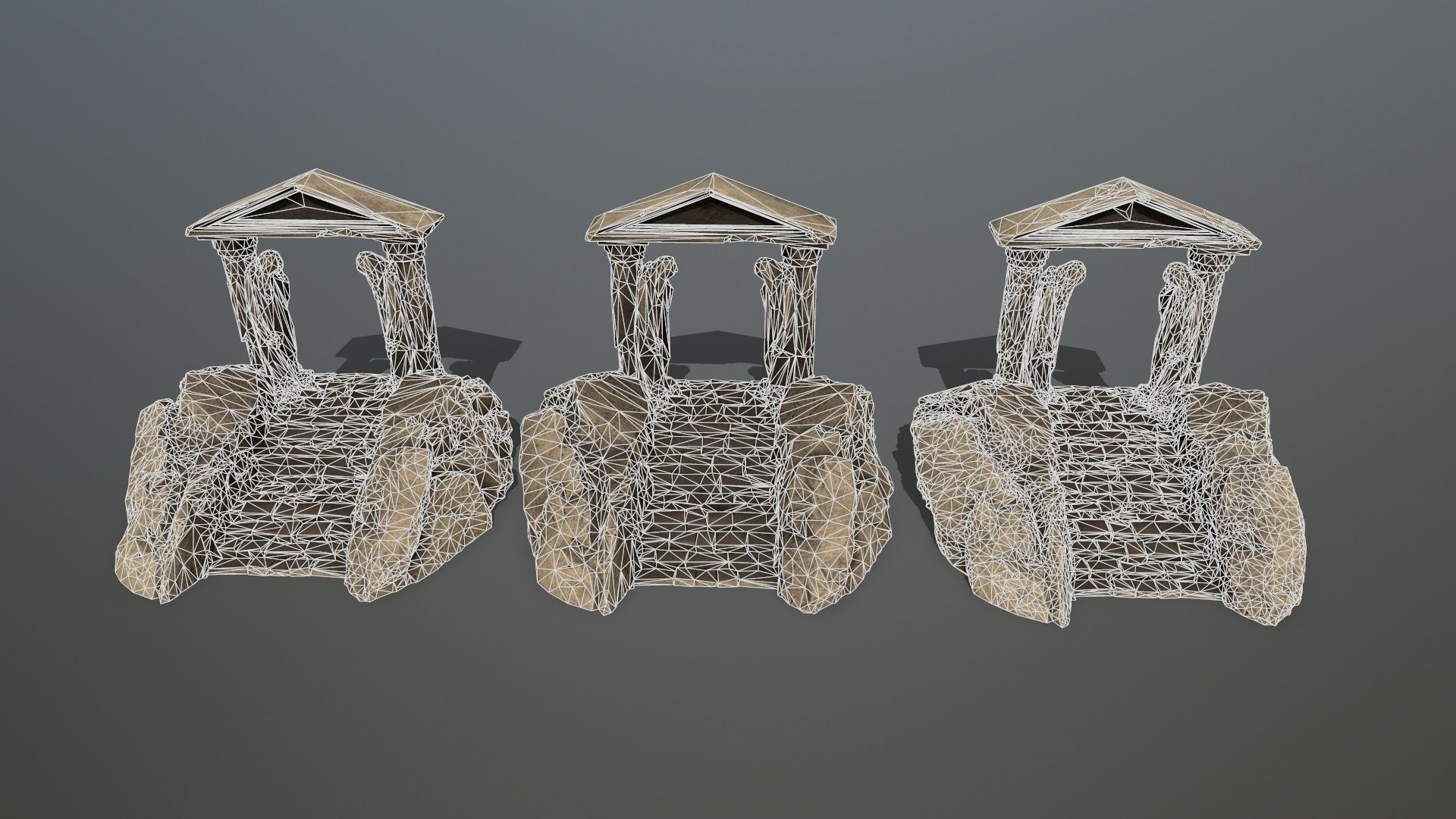 Souls Gate Low-poly 3D model_13