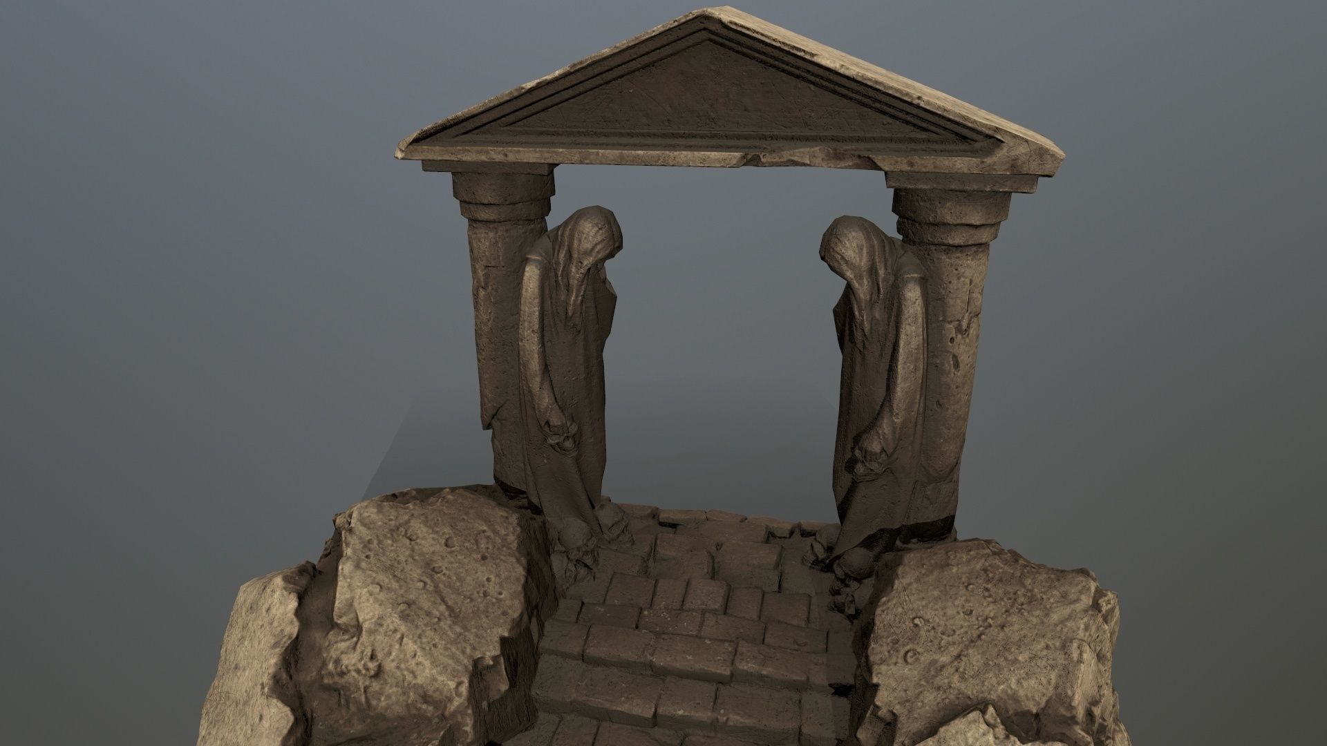 Souls Gate Low-poly 3D model_10