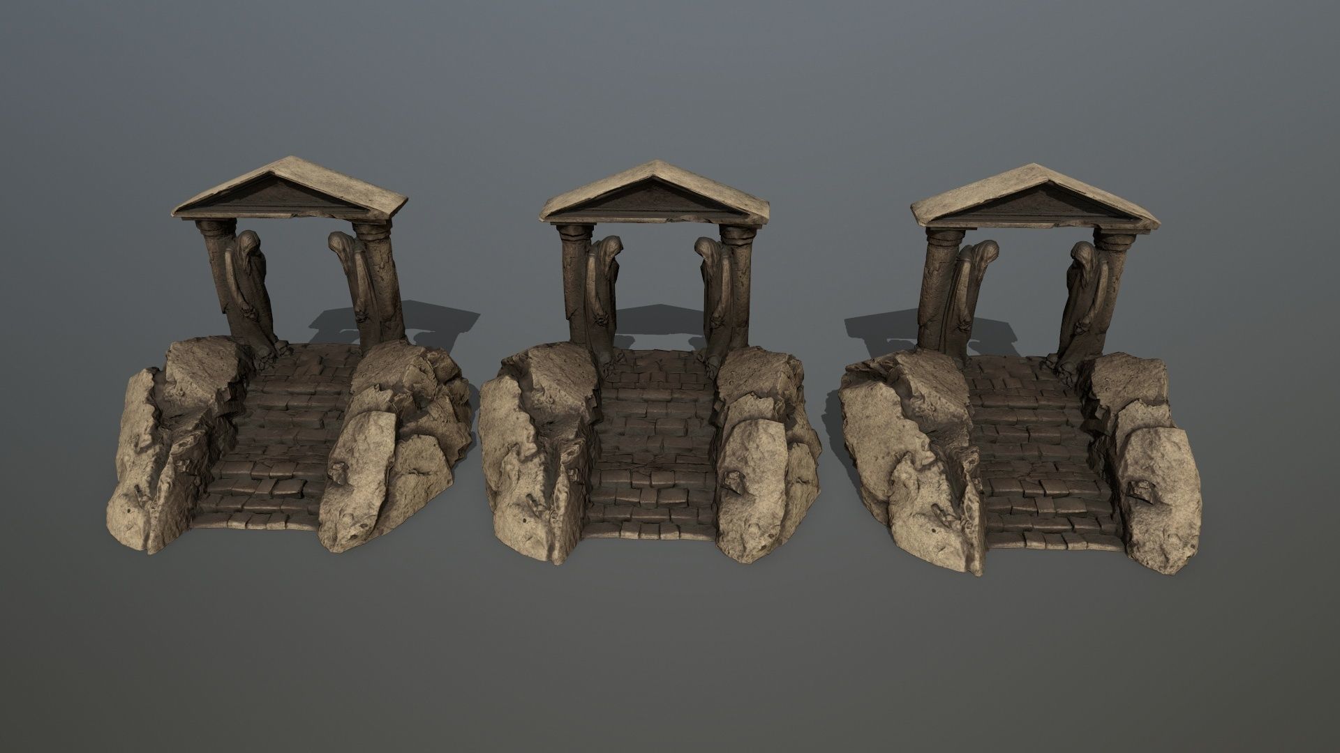 Souls Gate Low-poly 3D model_12